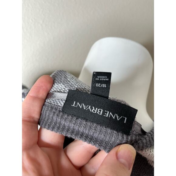 LANE BRYANT Dark Gray & White Leopard Print Crewneck Sweater Size 18 - Picture 16 of 16